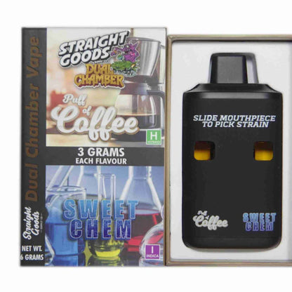 Straight Goods Dual Chamber Vape - (3 Grams + 3 Grams)
