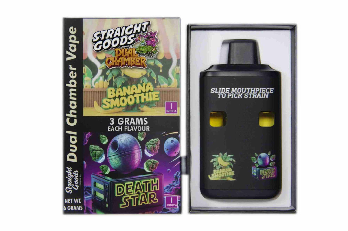 Straight Goods Dual Chamber Vape - (3 Grams + 3 Grams)
