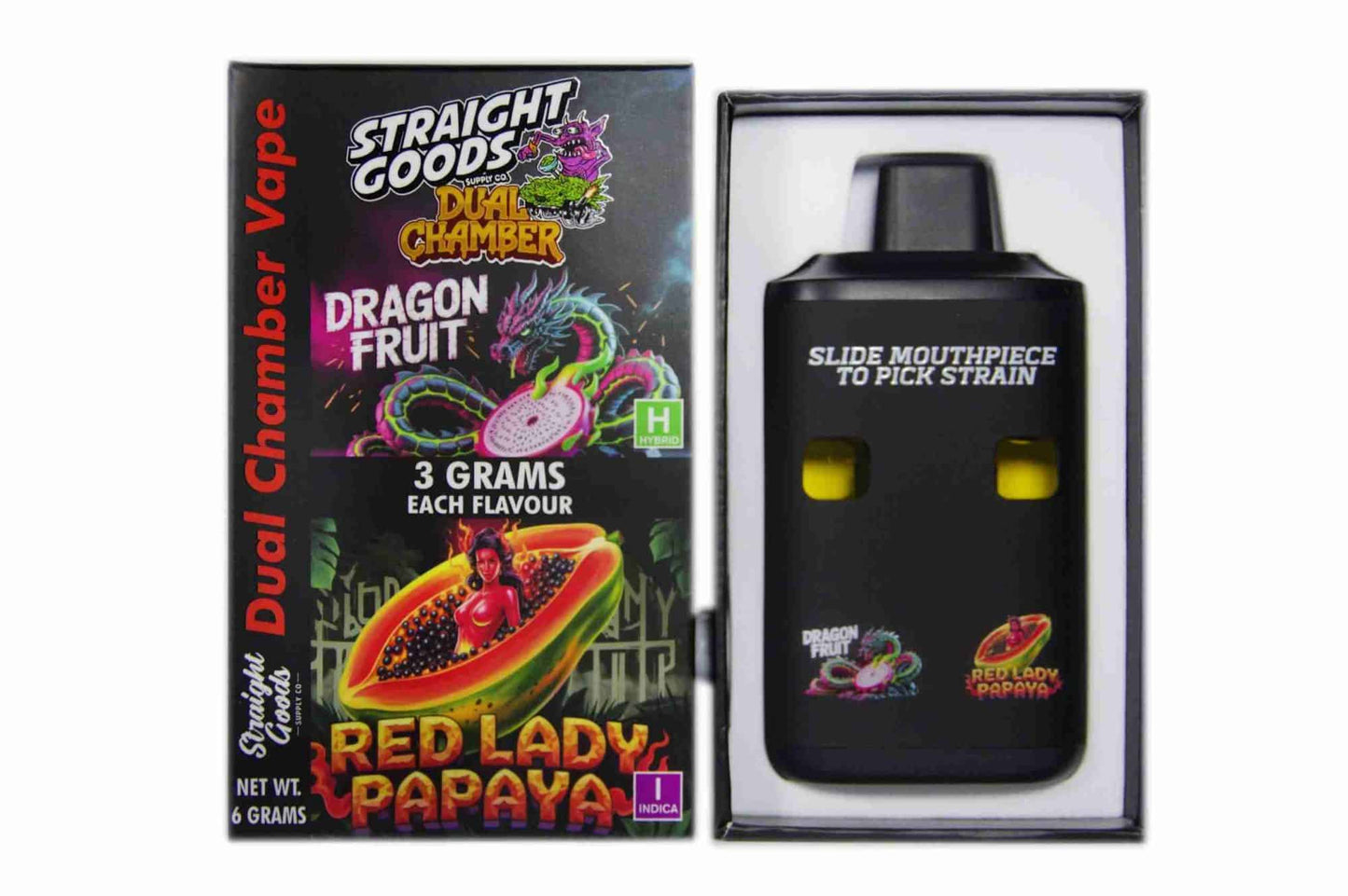 Straight Goods Dual Chamber Vape - (3 Grams + 3 Grams)
