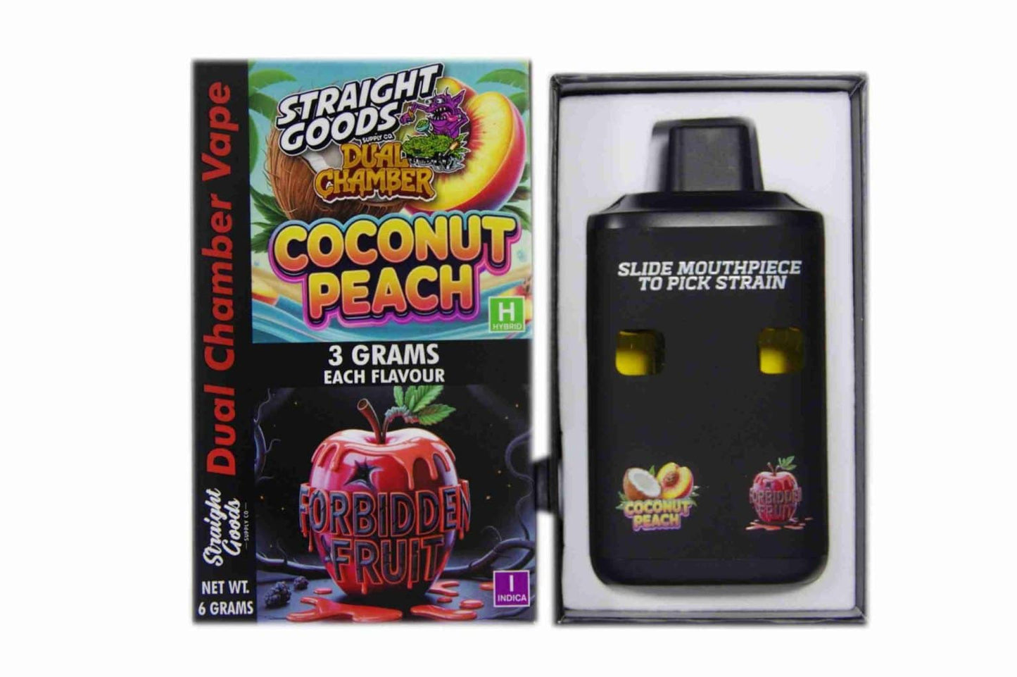 Straight Goods Dual Chamber Vape - (3 Grams + 3 Grams)