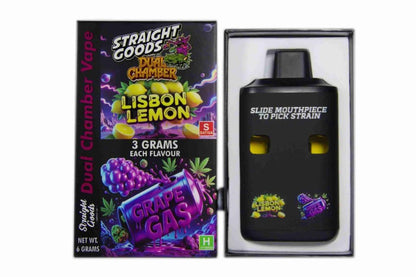 Straight Goods Dual Chamber Vape - (3 Grams + 3 Grams)