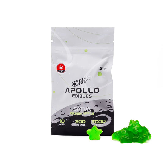 Apollo Edibles - Green Apple Shooting Stars 2000mg Sativa