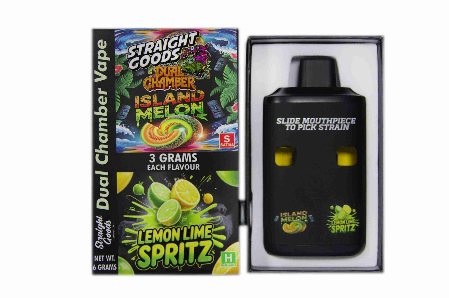 Straight Goods Dual Chamber Vape - (3 Grams + 3 Grams)