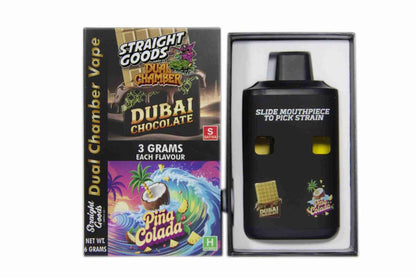 Straight Goods Dual Chamber Vape - (3 Grams + 3 Grams)