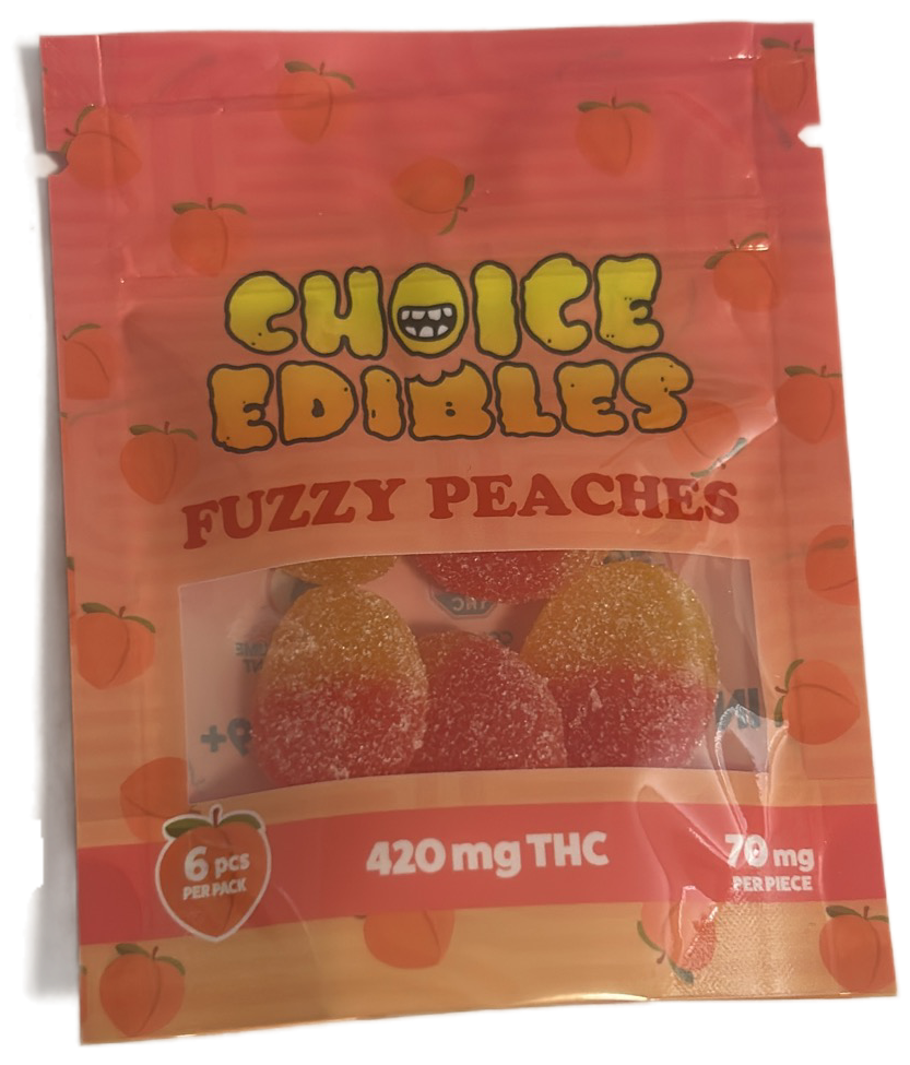 Choice Edibles Fuzzy Peaches 420mg