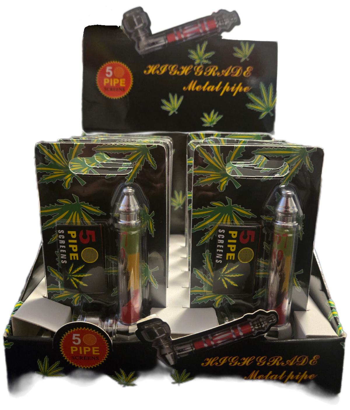 Bob Marley Metal Pipe w 5 screens