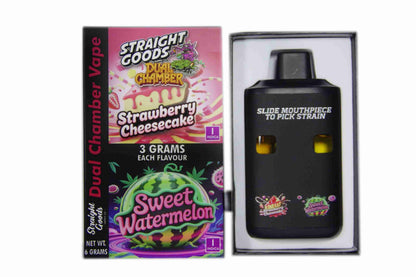 Straight Goods Dual Chamber Vape - (3 Grams + 3 Grams)